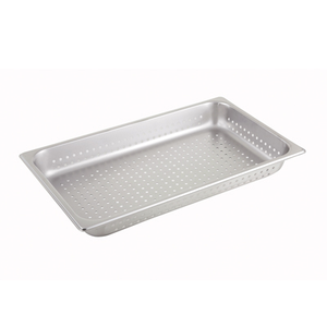 Winco SPFP2 Steam Table Pan, full size, 2-1/2" deep, perforated, 25 gauge, stainless steel, NSF