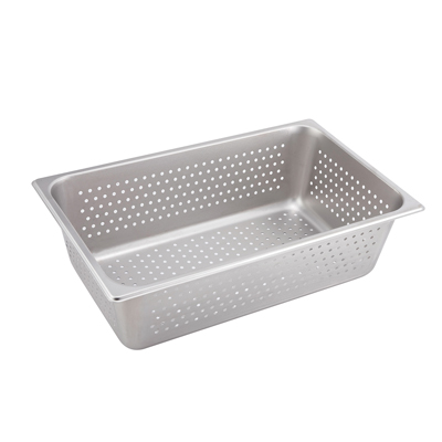 Winco SPFP6 Steam Table Pan, full size, 6" deep, perforated, 25 gauge, stainless steel, NSF