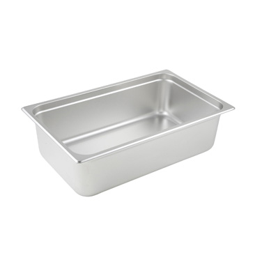 Winco SPJL-106 Steam Table Pan, full size, 20-3/4" x 12-3/4" x 6" deep, 25 gauge standard weight, anti-jamming, 18/8 stainless steel, NSF