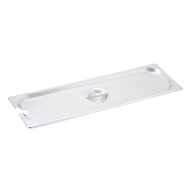 Winco SPJL-HCN Half-Long Size Notched Steam Table Pan / Hotel Pan Cover