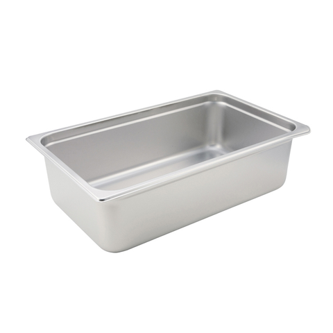 Winco SPJM-106 Steam Table Pan, full size, 20-3/4" x 12-3/4" x 6" deep, 24 gauge, anti-jamming, 18/8 stainless steel, NSF