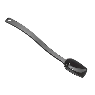 Cambro SPOP10CW110 Salad Spoon, 3/4 oz., 10, perforated, hanging hole, polycarbonate, black, NSF