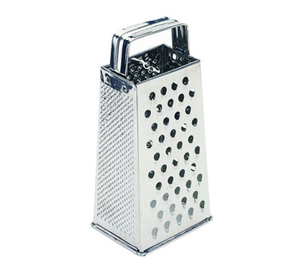 Crestware SSG4 Grater tapered four sided nested 18/8 stainless steel