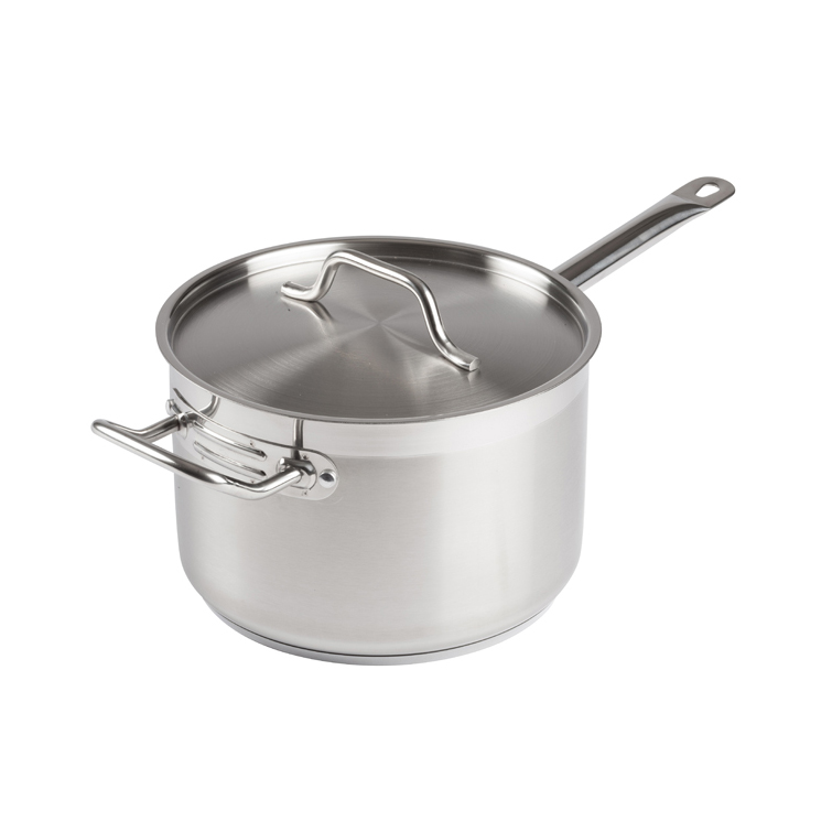 Winco SSSP-7 Stainless Steel Sauce Pan 7 Qt. w/ Cover