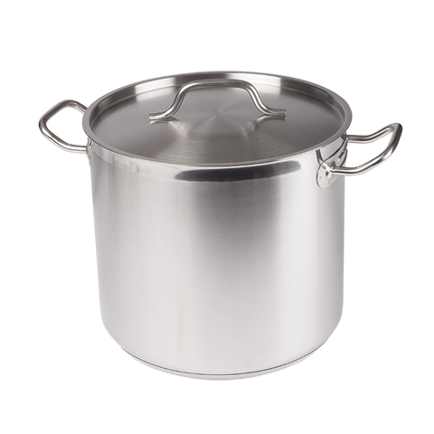 Winco SST-16 Stainless Steel Stock Pot 16 Qt w/ Cover