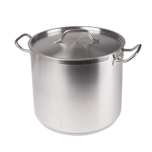 Winco SST-20 Stainless Steel Stock Pot 20 Qt w/ Cover