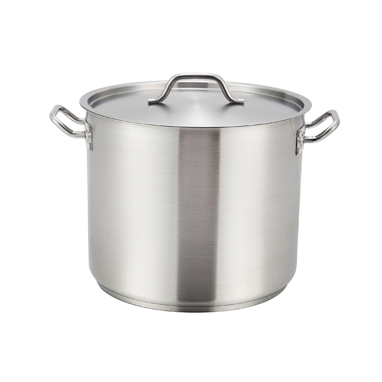 Winco SST-60 Stainless Steel Stock Pot 60 Qt w/ Cover