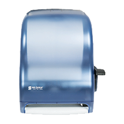 San Jamar T1100TBL Classic® Paper Towel Dispenser, wall mount, translucent arctic blue