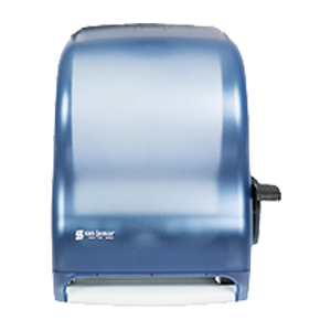 San Jamar T1100TBL Classic® Paper Towel Dispenser, wall mount, translucent arctic blue