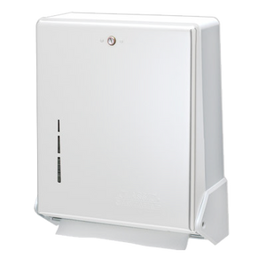 San Jamar T1905WH Classic® Paper Towel Dispenser, wall mount, flip door, white finish