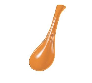 Thunder Group 7000Y 1 oz. Yellow Melamine Asian Soup Spoon / Appetizer Spoon