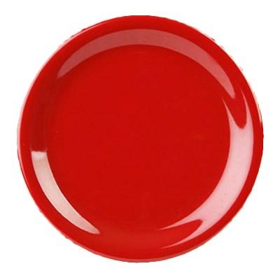 Thunder Group CR106PR Plate, Red, 6-1/2" Dia, Round, BPA Free, NSF