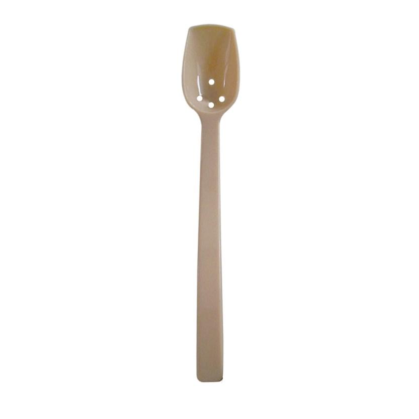 Thunder Group PLBS110BG Polycarbonate Perforated Buffet Spoon, 10"L 3/4 Oz Beige, NSF