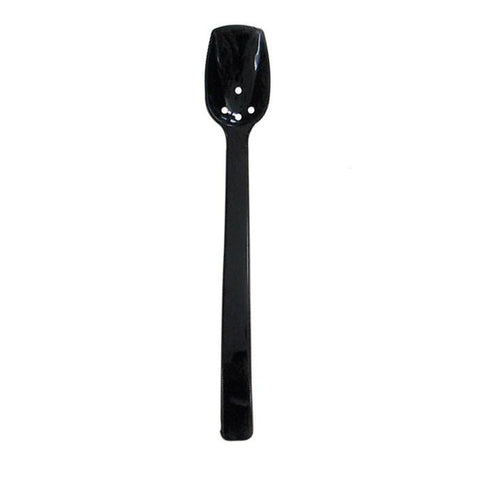 Thunder Group PLBS110BK Polycarbonate Perforated Buffet Spoon, 10"L 3/4 Oz Black, NSF