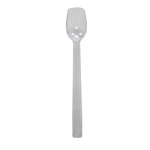 Thunder Group PLBS110CL Polycarbonate Perforated Buffet Spoon, 10"L 3/4 Oz Clear, NSF