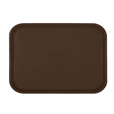 Thunder Group PLFFT1418BR Fast Food Tray, 14" X 17-3/4", Rectangular, Plastic, Brown