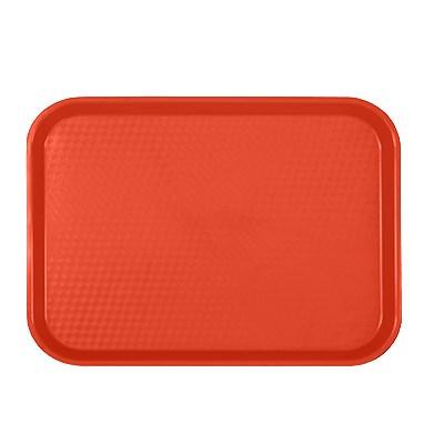 Thunder Group PLFFT1418RD Fast Food Tray, 14" X 17-3/4", Rectangular, Plastic, Red
