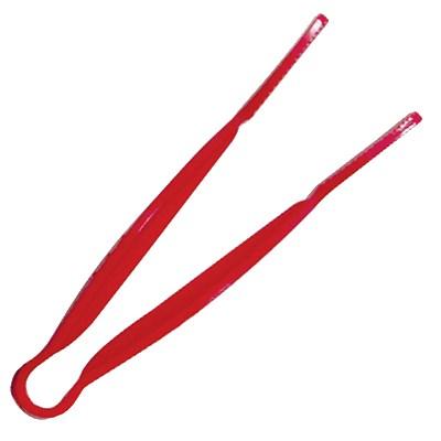 Thunder Group PLFTG006RD 6" Polycarbonate Flat Grip Tongs,  Red, NSF
