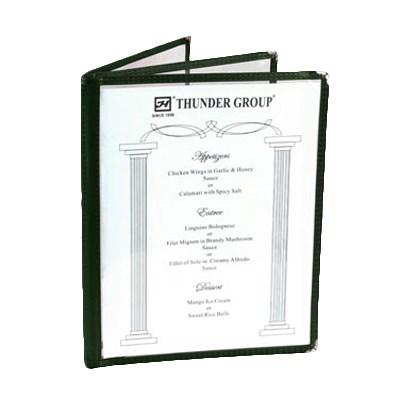 Thunder Group PLMENU-L3GR MENU COVER 3-Page Book Fold, Green
