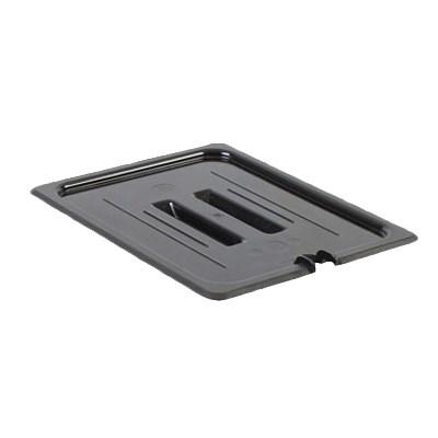 Thunder Group PLPA7120CSBK Half Size Slotted Cover For Polycarbonate Food Pan, Black
