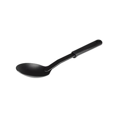 Thunder PLPP004BK 11-1/2" Nylon Solid Heat Resistant Spoon, Black