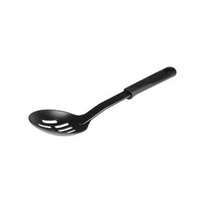Thunder PLPP005BK 11-1/2" Nylon Slotted Heat Resistant Spoon, Black