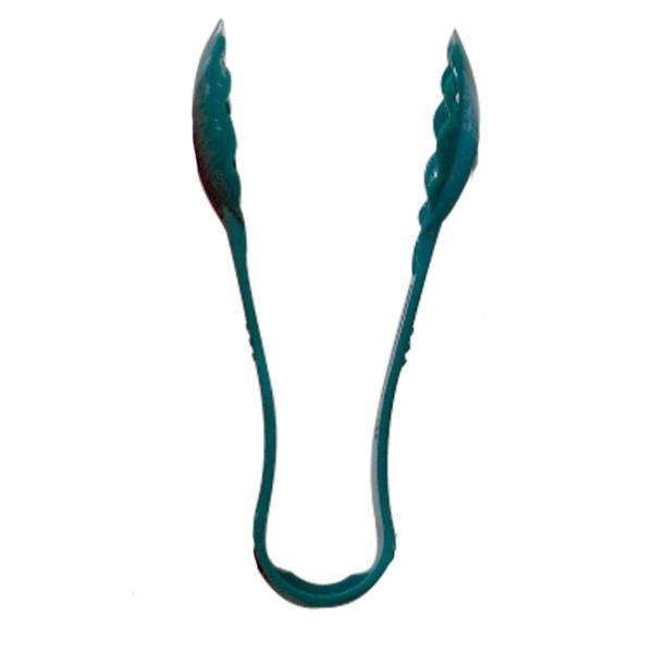 Thunder Group PLSGTG009GR 9" Polycarbonate Scallop Grip Tongs, Green, NSF