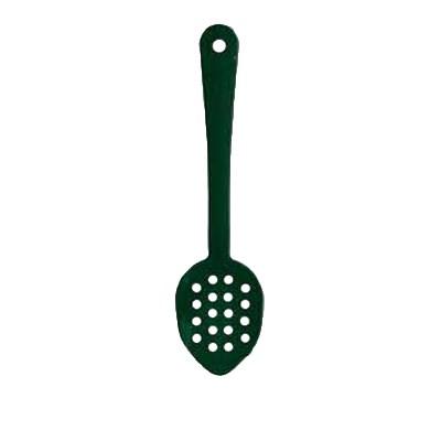 Thunder Group PLSS213GR Serving Spoon, 13", Perforated, Dishwasher Safe, Polycarbonate, Green, NSF
