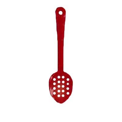 Thunder Group PLSS213RD Serving Spoon, 13", Perforated, Dishwasher Safe, Polycarbonate, Red, NSF