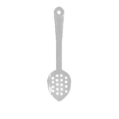 Thunder Group PLSS213WH Serving Spoon, 13", Perforated, Polycarbonate, White, NSF