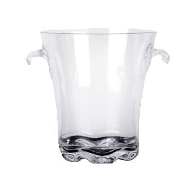 Thunder Group PLTHBK140C 4 Quart Ice Bucket, 8-1/2"H, With 6" Tong, Polycarbonate, Clear