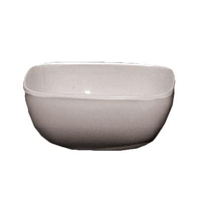 Thunder Group PS3103W Square Bowl, 5 Oz, 3-1/2", Square With Round Corners, BPA Free, NSF