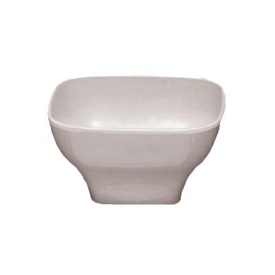 Thunder Group PS3105W Square Bowl, 14 Oz, 4-3/4", Square With Round Corners, BPA Free, NSF