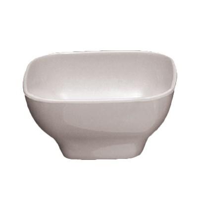 Thunder Group PS3106W Square Bowl, 20 Oz, 5-1/2", Square With Round Corners, BPA Free, NSF