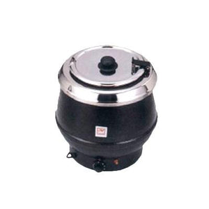 Thunder Group SEJ32000TW Soup Warmer - 10 Qt., Stainless, Brown Color