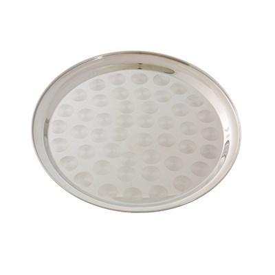 Thunder Group SLCT316 16" Round Tray, Stainless Steel