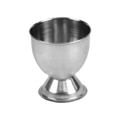 Thunder Group SLEC001 Egg Cup, 2" X 2-1/8"H, Rolled Edge, Footed Base, Stainless Steel, Mirror Finish