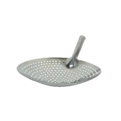 Thunder Group SLOS001 Skimmer, 11" Dia. X 2", Perforated, Stainless Steel