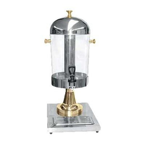 Thunder Group SLRCF0031GH 2.2 Gallon Juice Dispenser, Stainless Steel With Gold Plated Accents