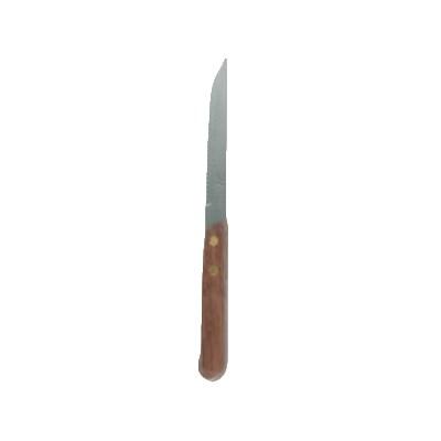 Thunder Group SLSK008 4-1/2" Pointed Tip Steak Knife, Wood Handle, Stainless Steel