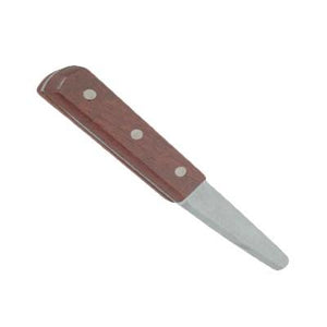 Thunder Group SLTWCK007 Clam Knife, 3-1/4" Blade, 7-1/4" OA Length, Wood Handle