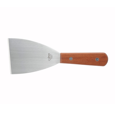 Winco TN526 Scraper, 3 x 4" Blade, Wooden Handle
