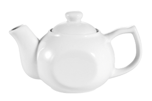 CAC China TPW-1 Accessories Teapot, 15 oz., 7-1/2"L x 4-1/4"W x 4-3/4"H, with raised lid