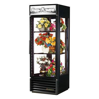 True G4SM-23FC-HC~TSL01 One Section, Refrigerated Floral Merchandiser with Swinging Door