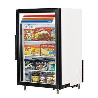 True GDM-07F-HC~TSL01 One-Section, Countertop Merchandiser Freezer with Three Shelves