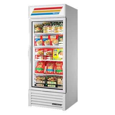 True GDM-26F-HC~TSL01 One Section, Freezer Merchandiser with Four Shelves