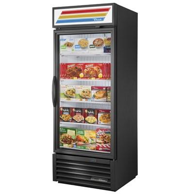 True GDM-26F-HST-HC~TSL01 One-Section Freezer Merchandiser with Hinged Door