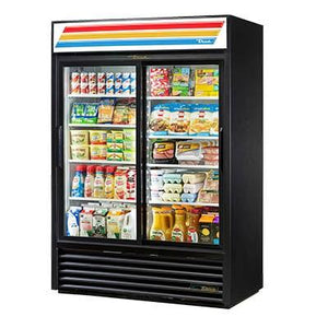 Two-Section Refrigerated Merchandiser with Sliding Glass Doors
