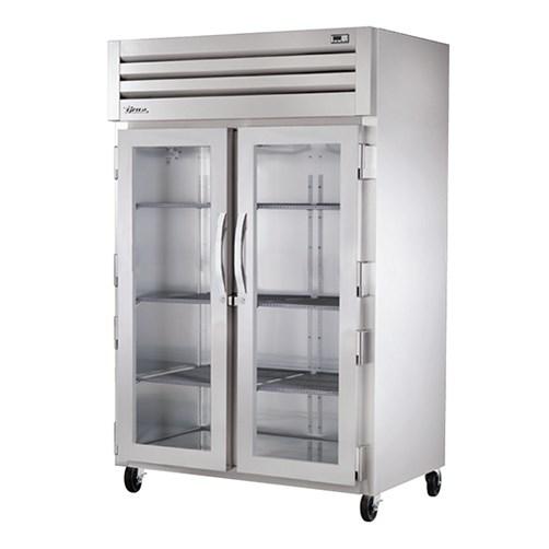 TRUE STR2R-2G-HC SPEC SERIES® Reach-in Two-Section, (2) Glass Swing Door Refrigerator with Hydrocarbon Refrigerant, 115v