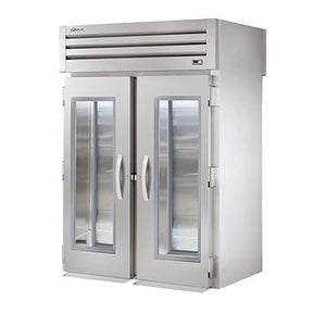 Two-Section Roll Thru Refrigerator with (2) Front Glass Doors